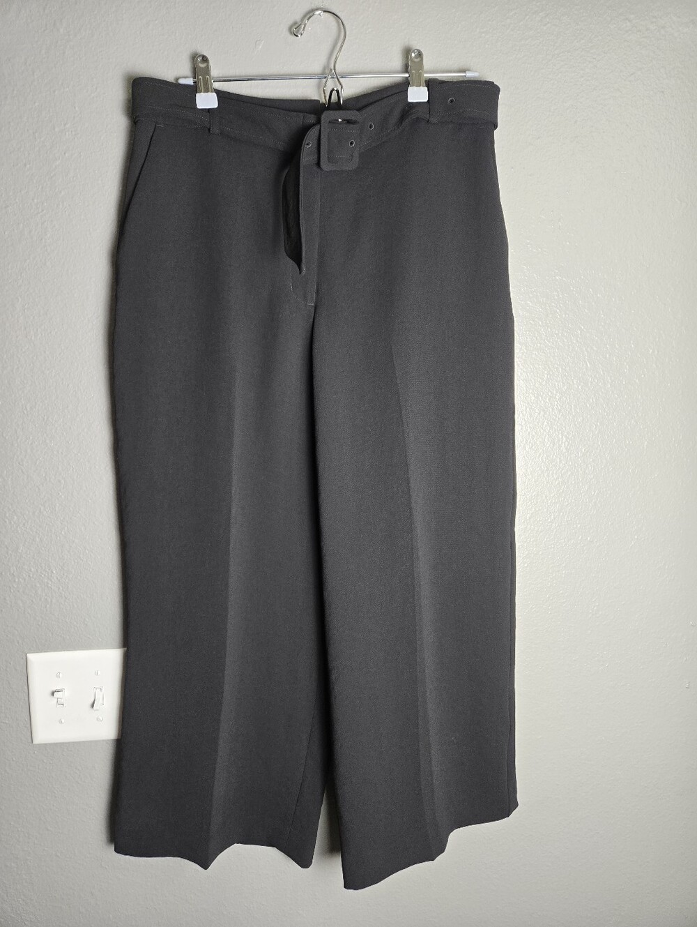 Express High Rise Wide Leg Belted Pants Size 10